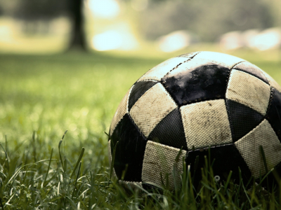 трава, футбол, мяч