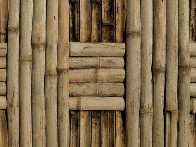 стена, бамбук, фактура, плетение