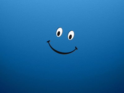 синий, улыбка, smile