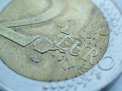макро, монета, евро