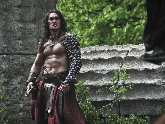 воин, conan, развалины, доспехи