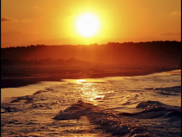 солнце, море, закат