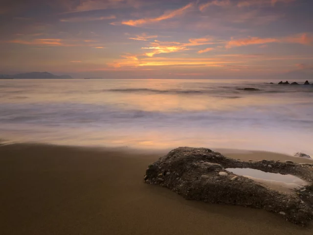 Закат, море, небо