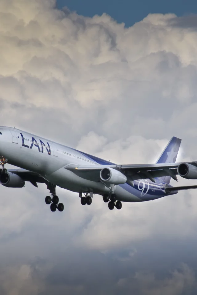 облака, Airbus, полёт, A340