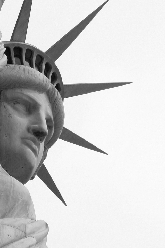 liberty, nyc, usa, штаты, сша, чб, символ, америка, крупный план, new york city, статуя свободы