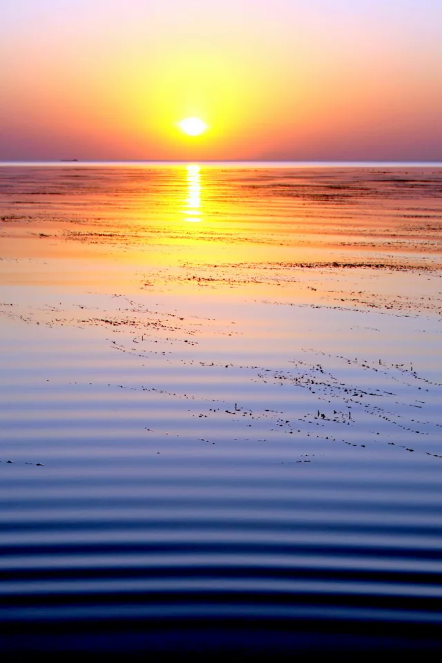 пейзаж, море, закат, небо, природа