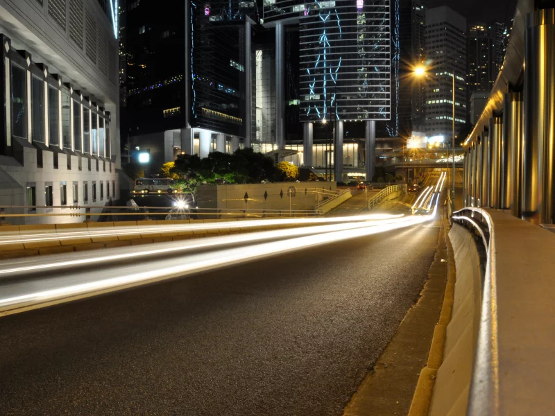 lights, street, action, night, city