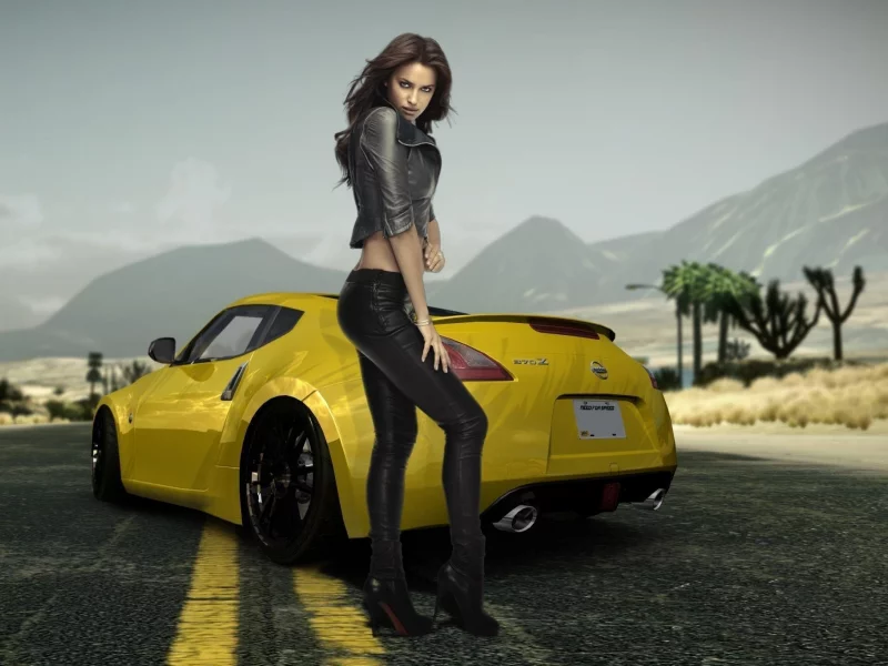 nissan, need for speed: the run, ирина шейк, пустыня