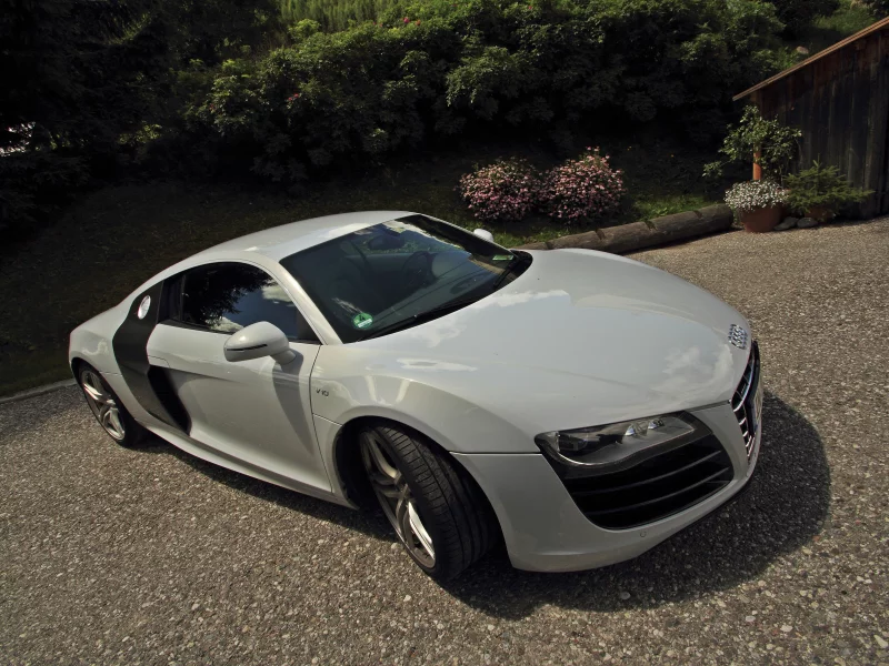 солнечный, V10, машины, Audi R8, день, улица, автомобили, авто
