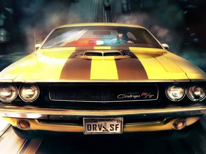 человек, games, номер, driver, san francisco, фары, бампер