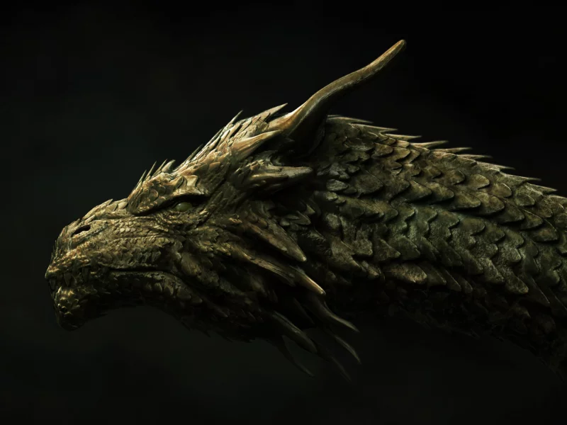 concept, head, dragon