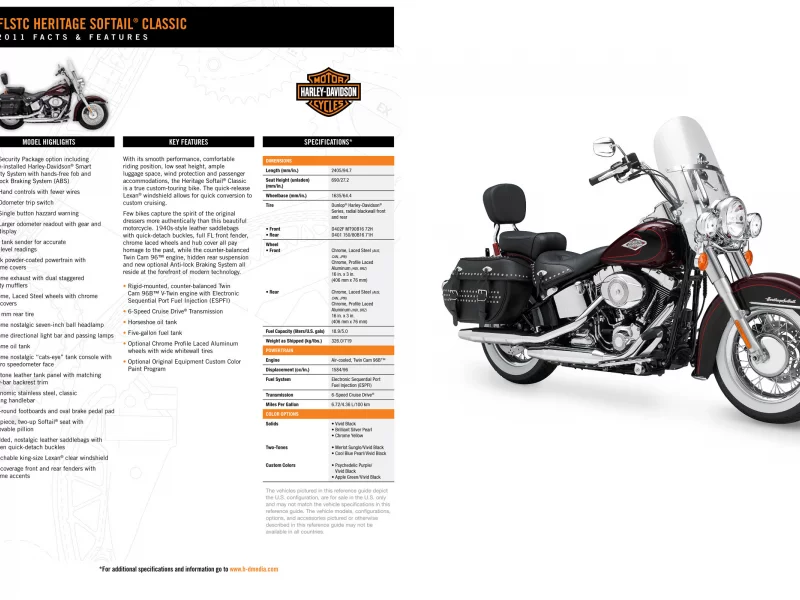 motorbike, Softail, мотоциклы, motorcycle, мото, FLSTC Heritage Softail Classic 2011, FLSTC Heritage Softail Classic, moto, Harley-Davidson