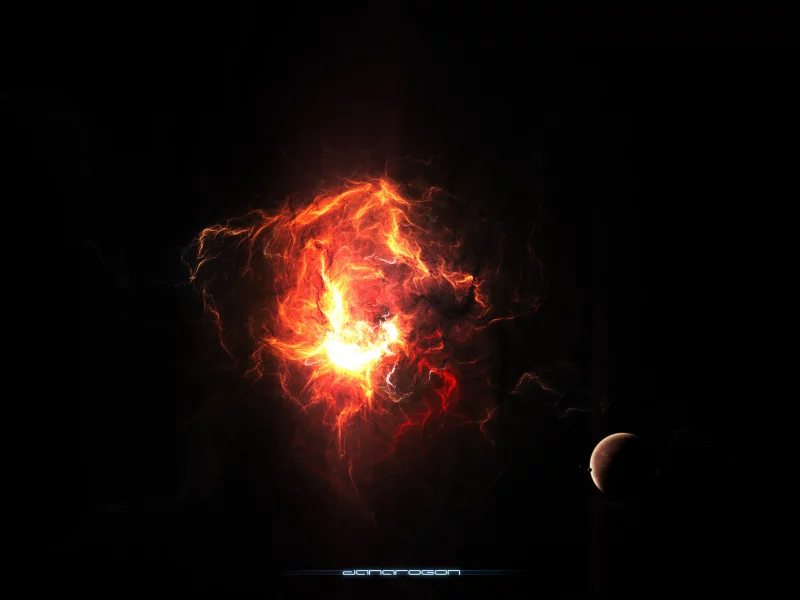 созвездие, планета, свечение, спутник, nebula