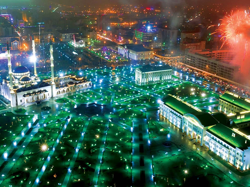 МЕЧЕТЬ, САЛЮТ, ГРОЗНЫЙ, ЧЕЧНЯ