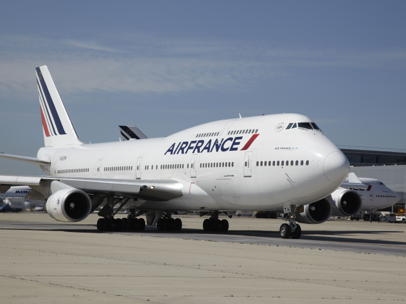 гражданская авиация, аэродром, air france, 747, boeing