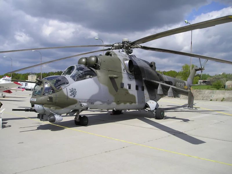 лопасти, вертолёт, Ми-24