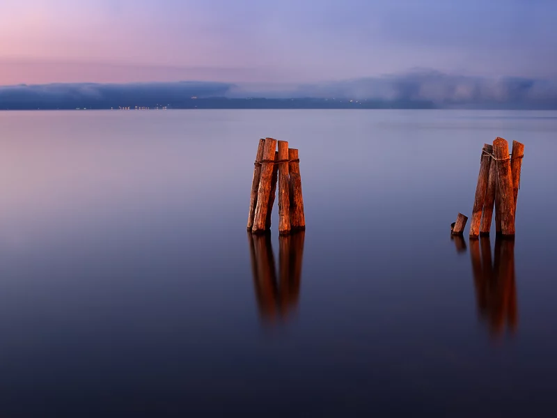 вода, отражение, горизонт