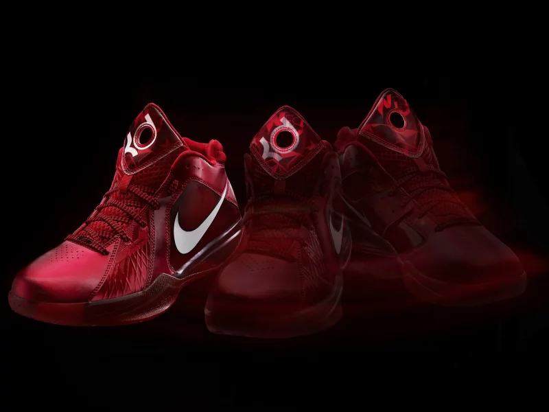 nike, красные, кроссовки