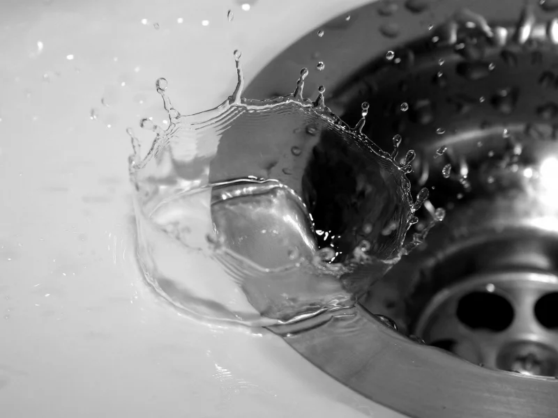слив, капли, брызги, вода
