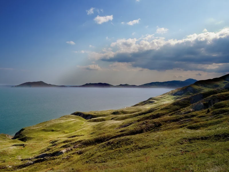пейзаж, море, небо