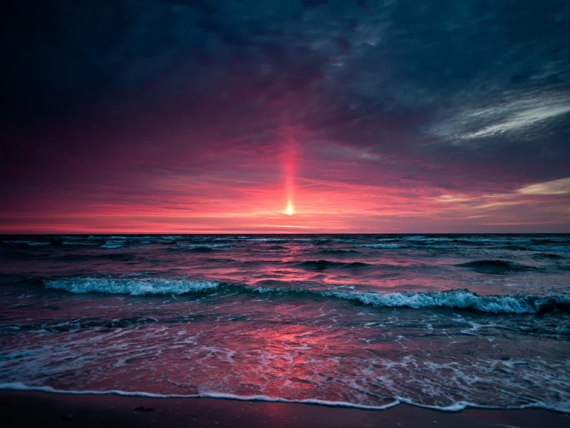 закат, море, sunset, небо