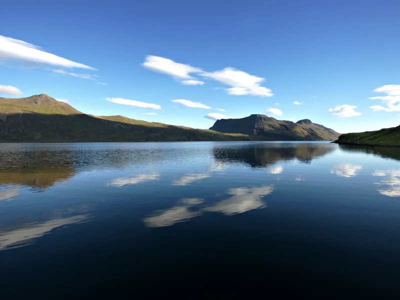 небо, лето, пейзаж, озеро
