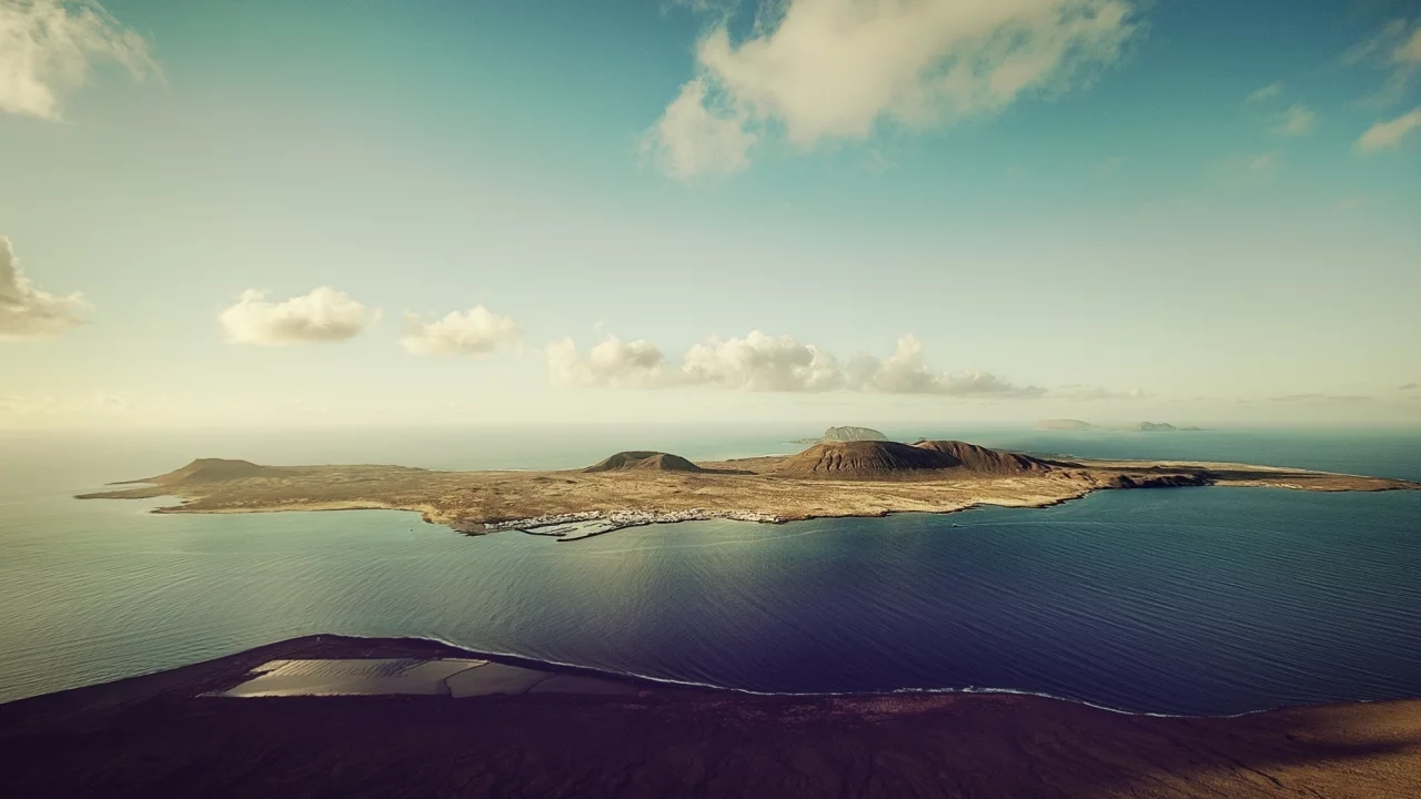 берег, море, пейзаж, небо, природа, остров