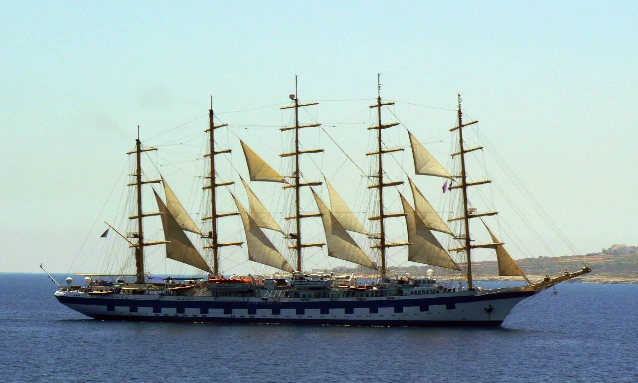 корабль, море