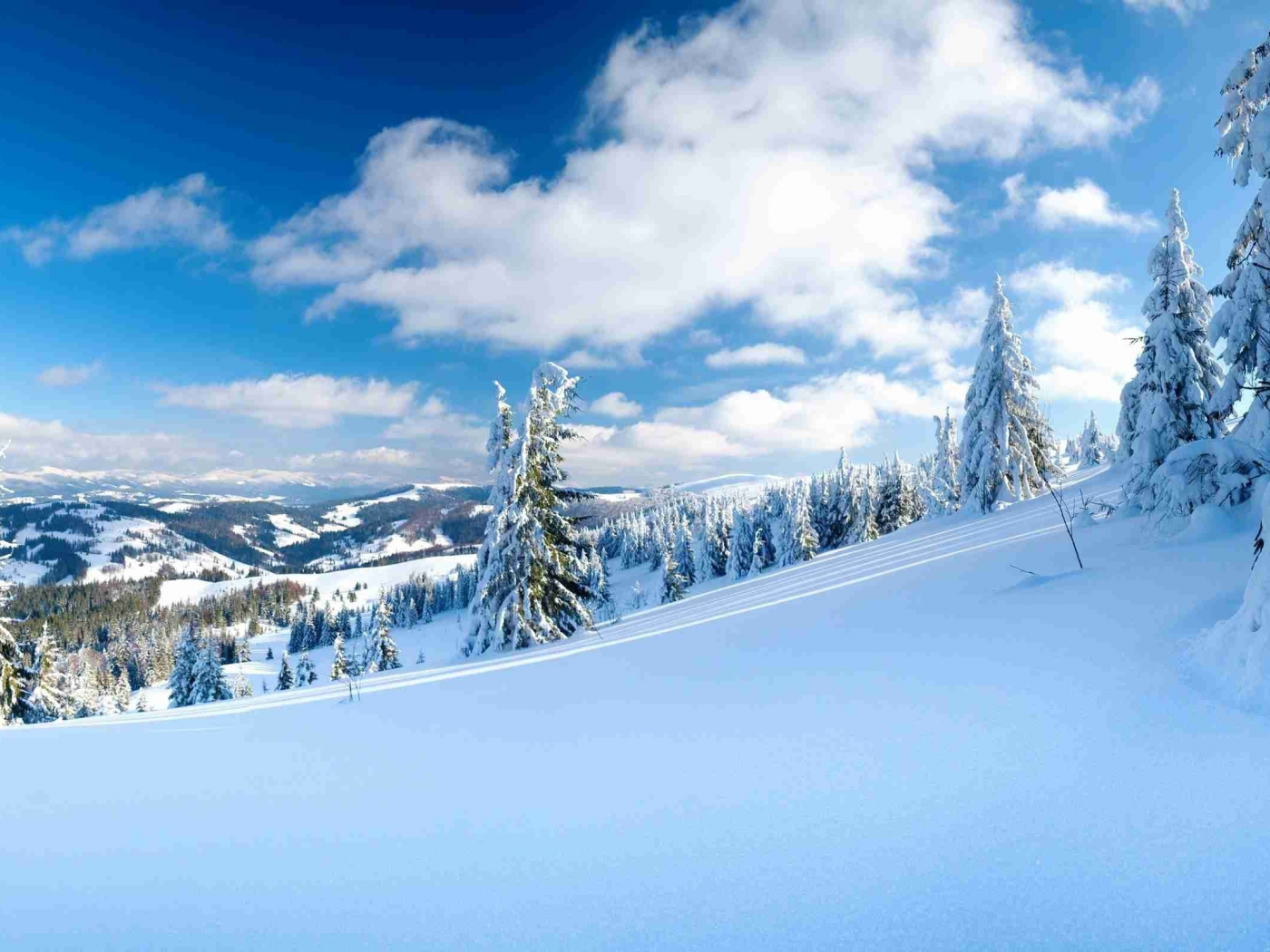 облака, пейзажи, природа, зимние обои, склоны, фото, зима, деревья, снег