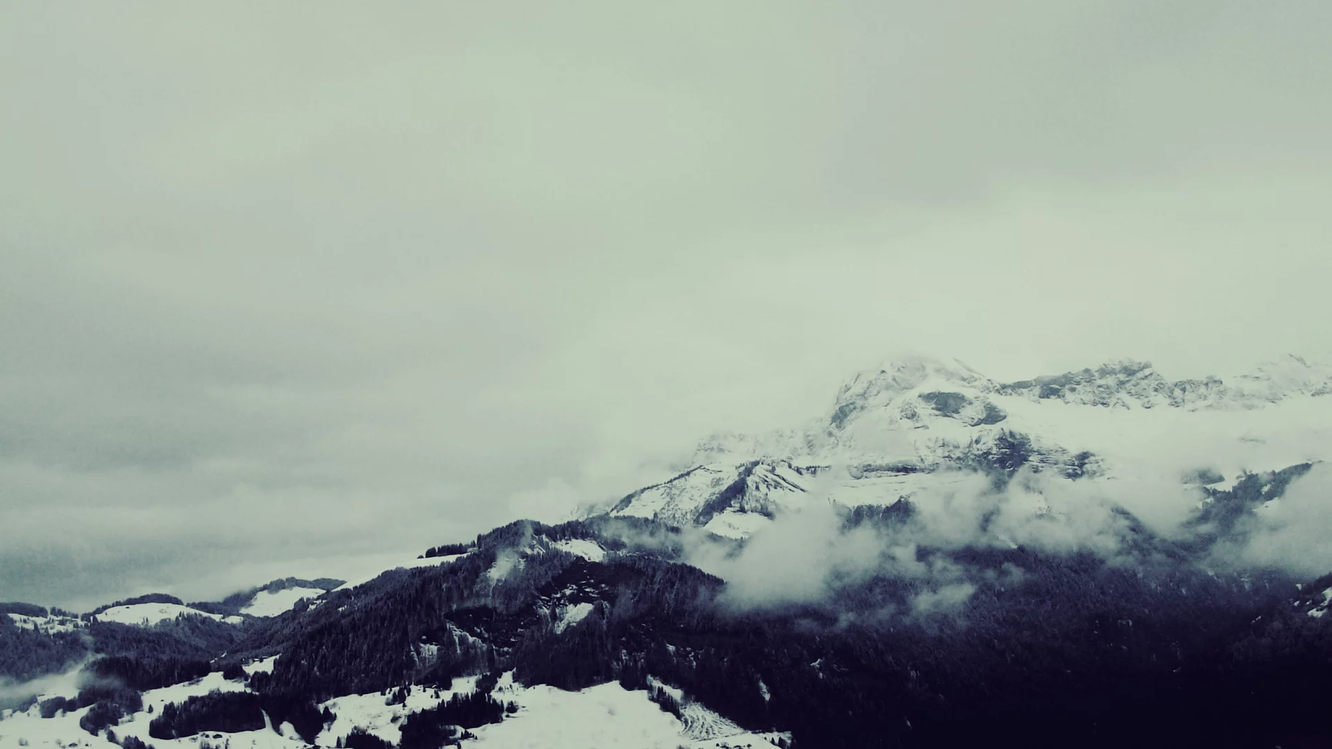 sky, Скалы, Mountains, облака, небо, горы