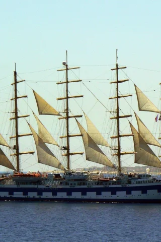 корабль, море