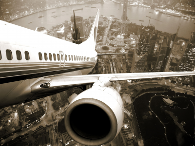 высота, город, шанхай, турбина, самолёт, крыло