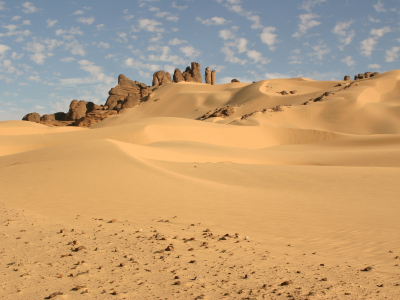 песок, камни, жара, пустыня