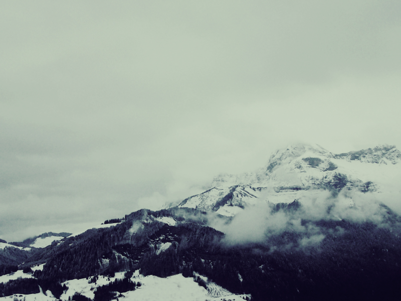 sky, Скалы, Mountains, облака, небо, горы