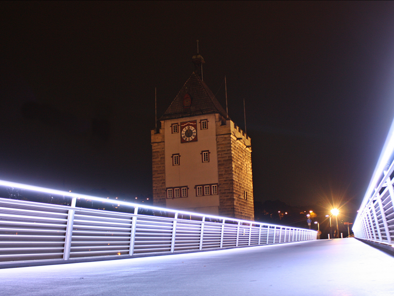 Германия, Esslingen, Город, ночью