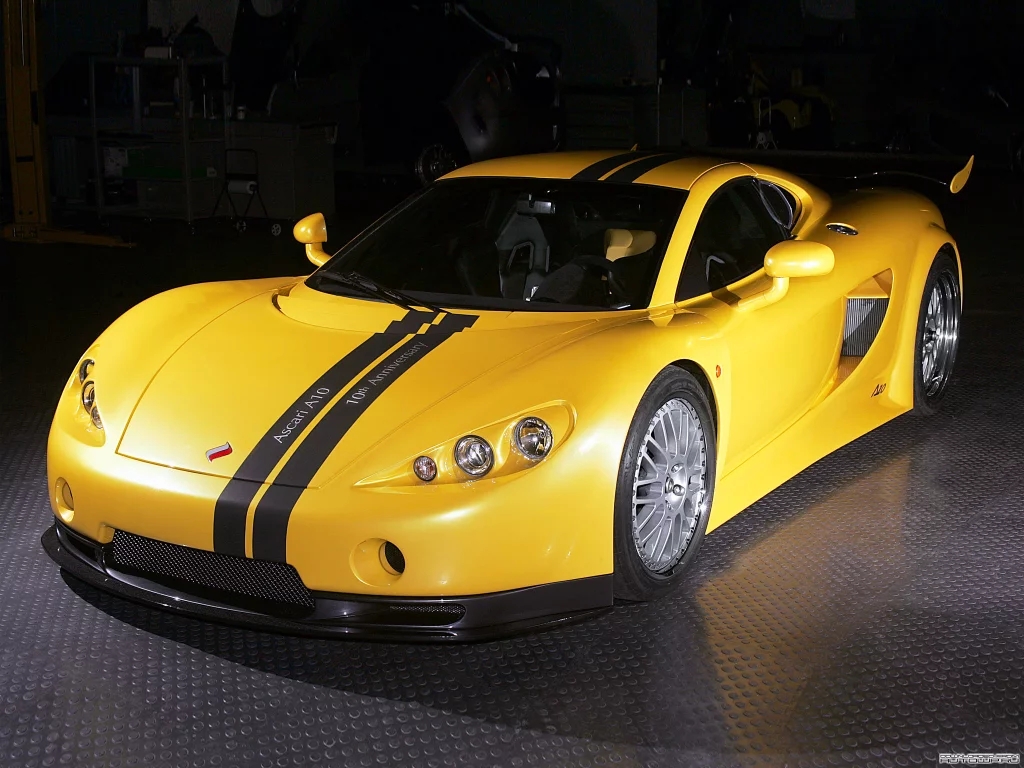 машина, суперкар, жёлтый, ascari a10