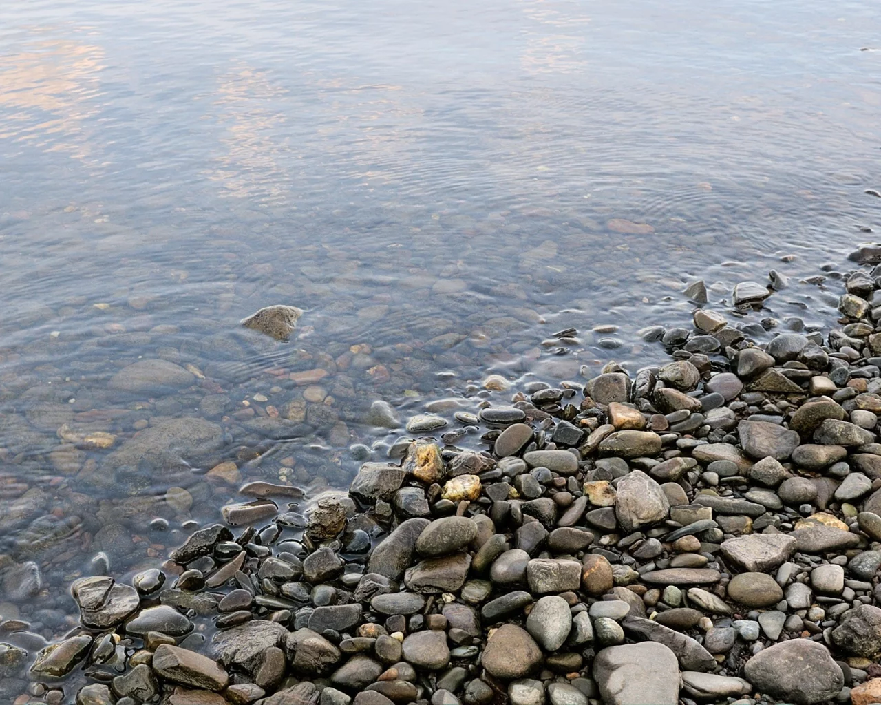 камни, галька, вода, берег