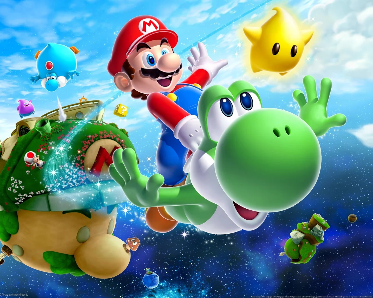 видео игры, игра, Super Mario Galaxy 2, pc games, компьютерные игры, game