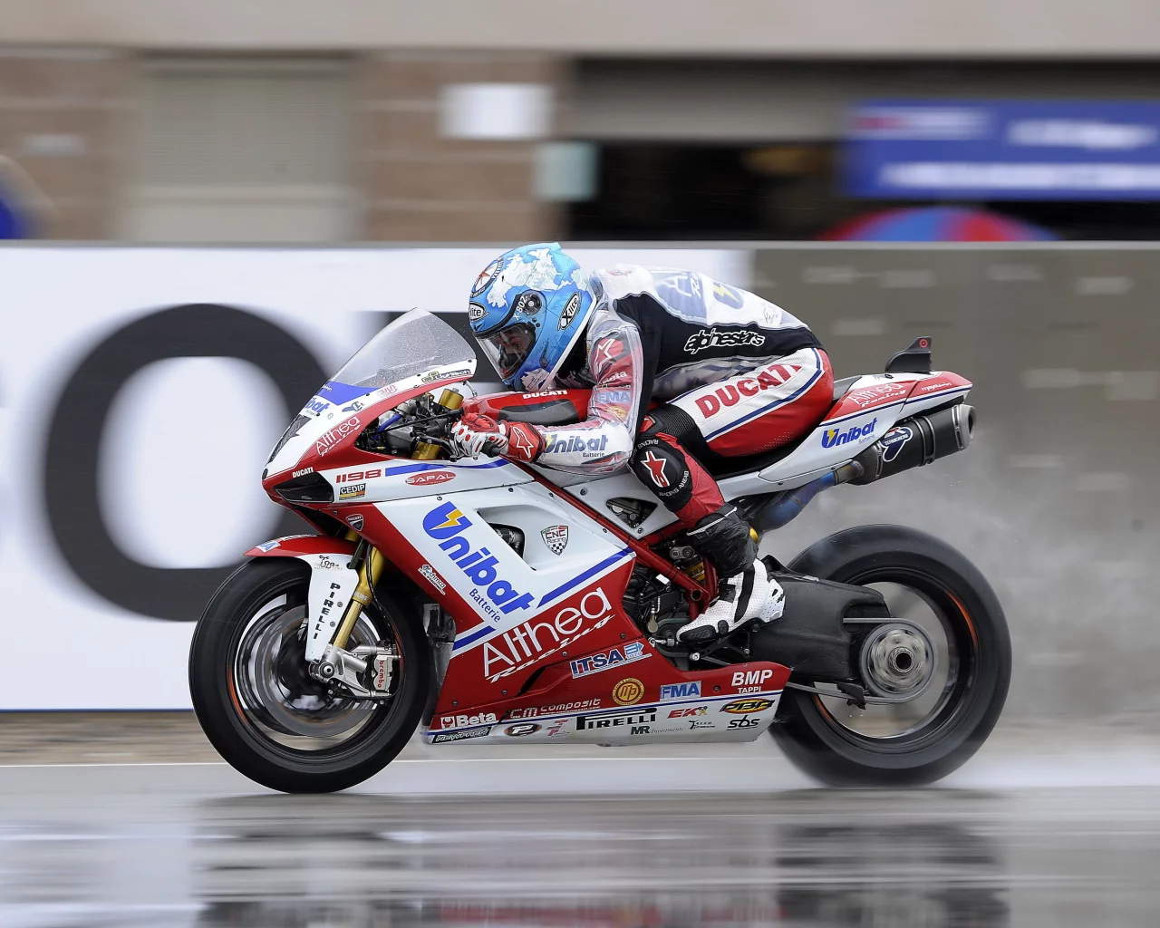 скорость, checa, авто, дождь, машины, WSBK, автомобили, ducati