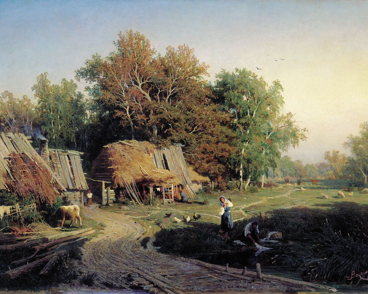 картина, васильев, деревня
