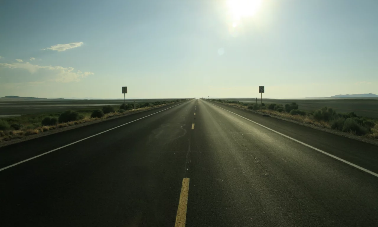 дорога, америка, горизонт