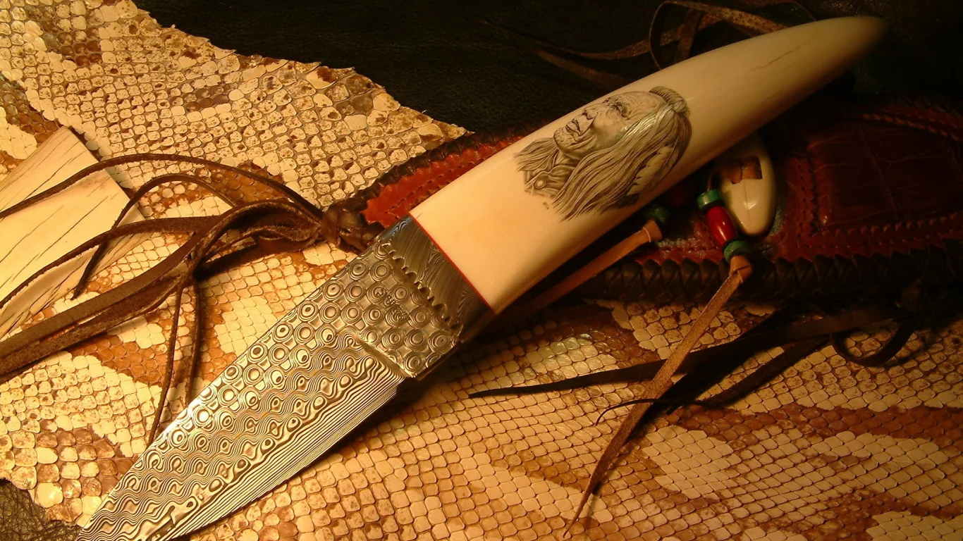 нож, кожа, змей, индеец, холодное оружие