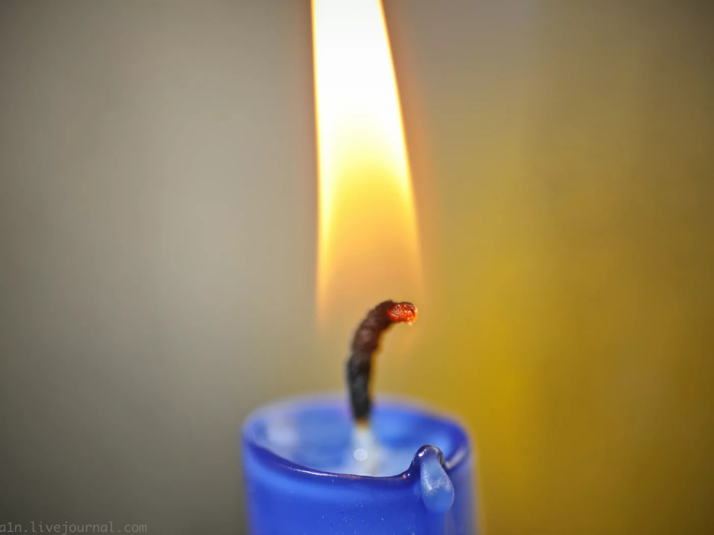 фитиль, свеча, пламя, огонь