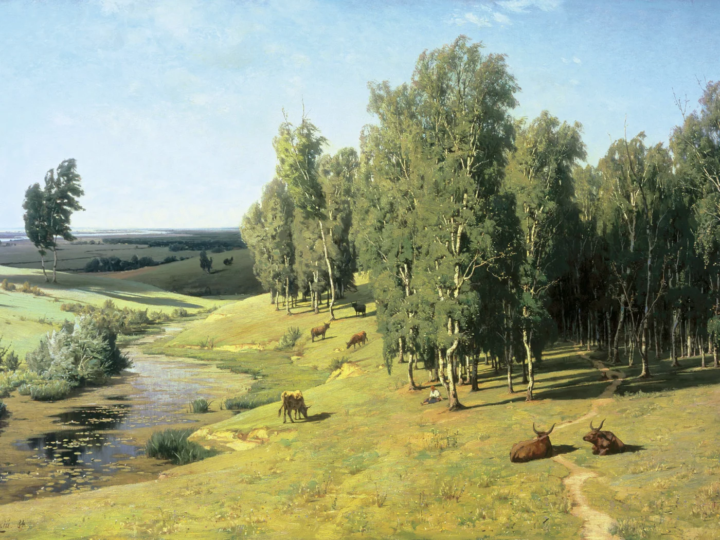 картина, орловский, летний день