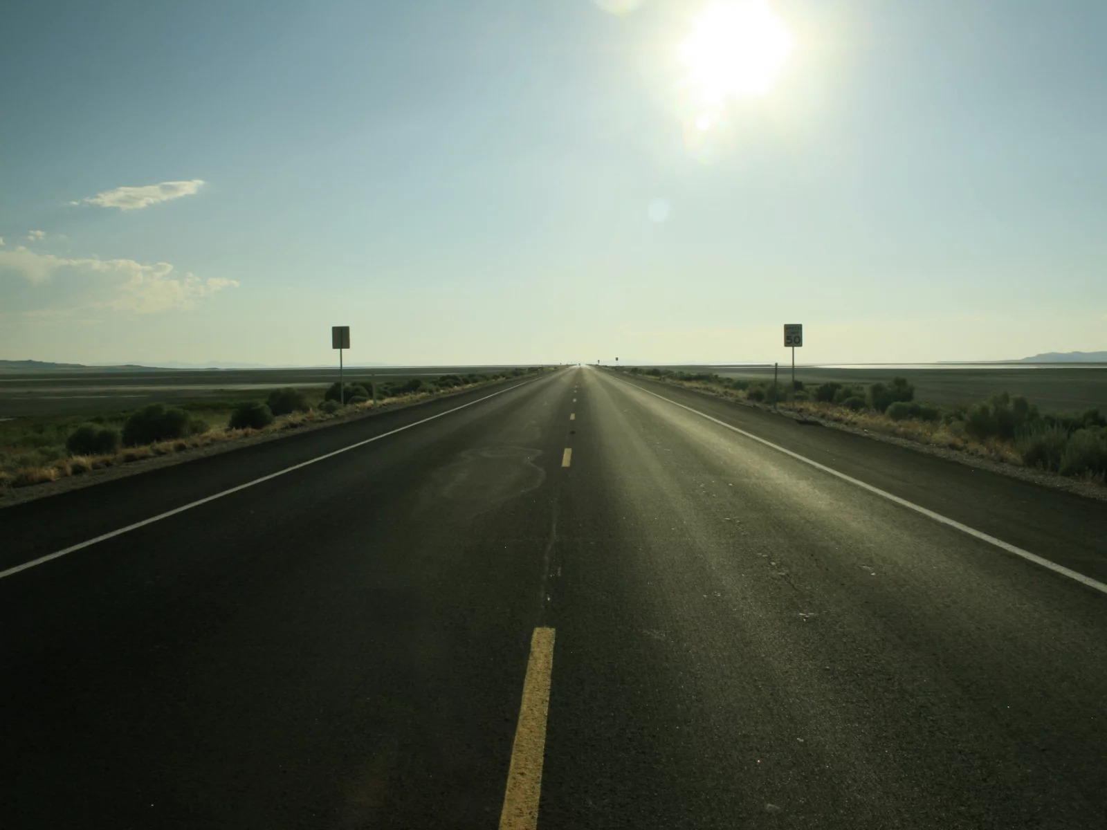 дорога, америка, горизонт