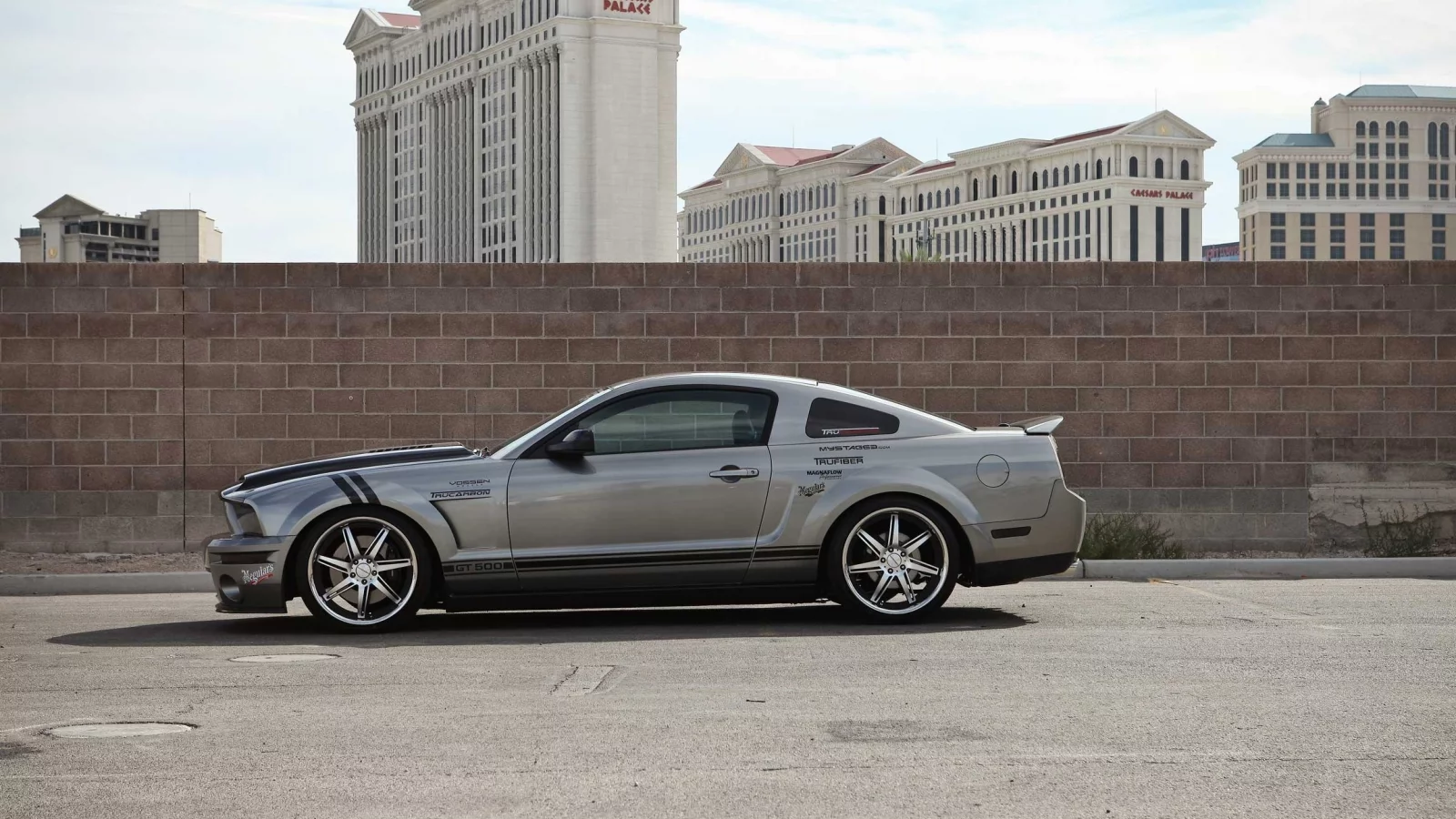 mustang, стена, ford