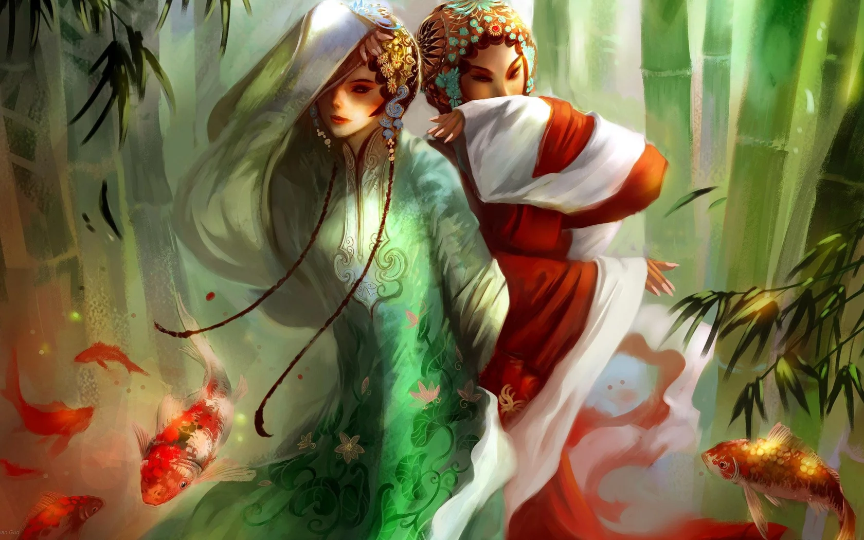 рыбы, девушки