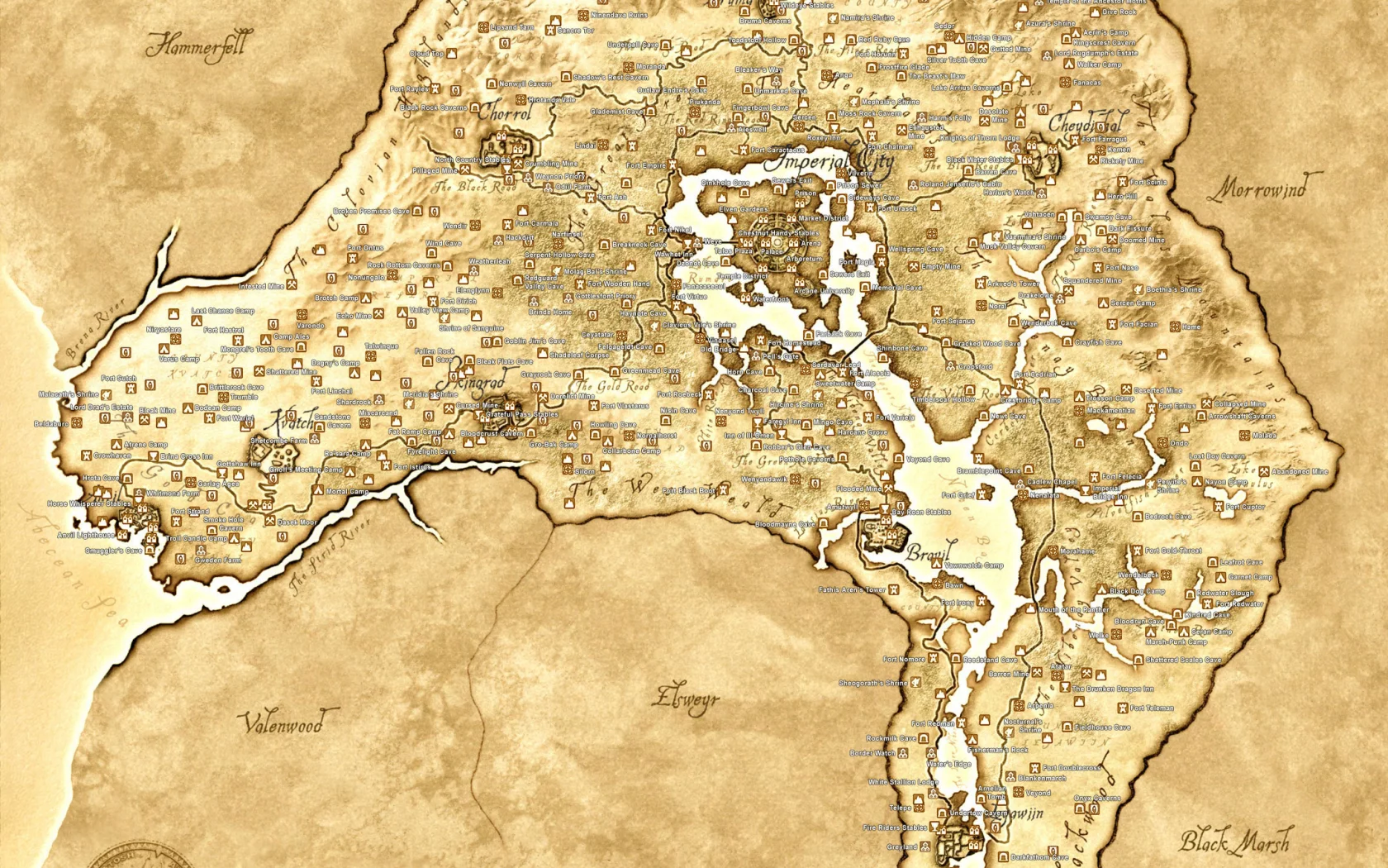 карта, коричневый