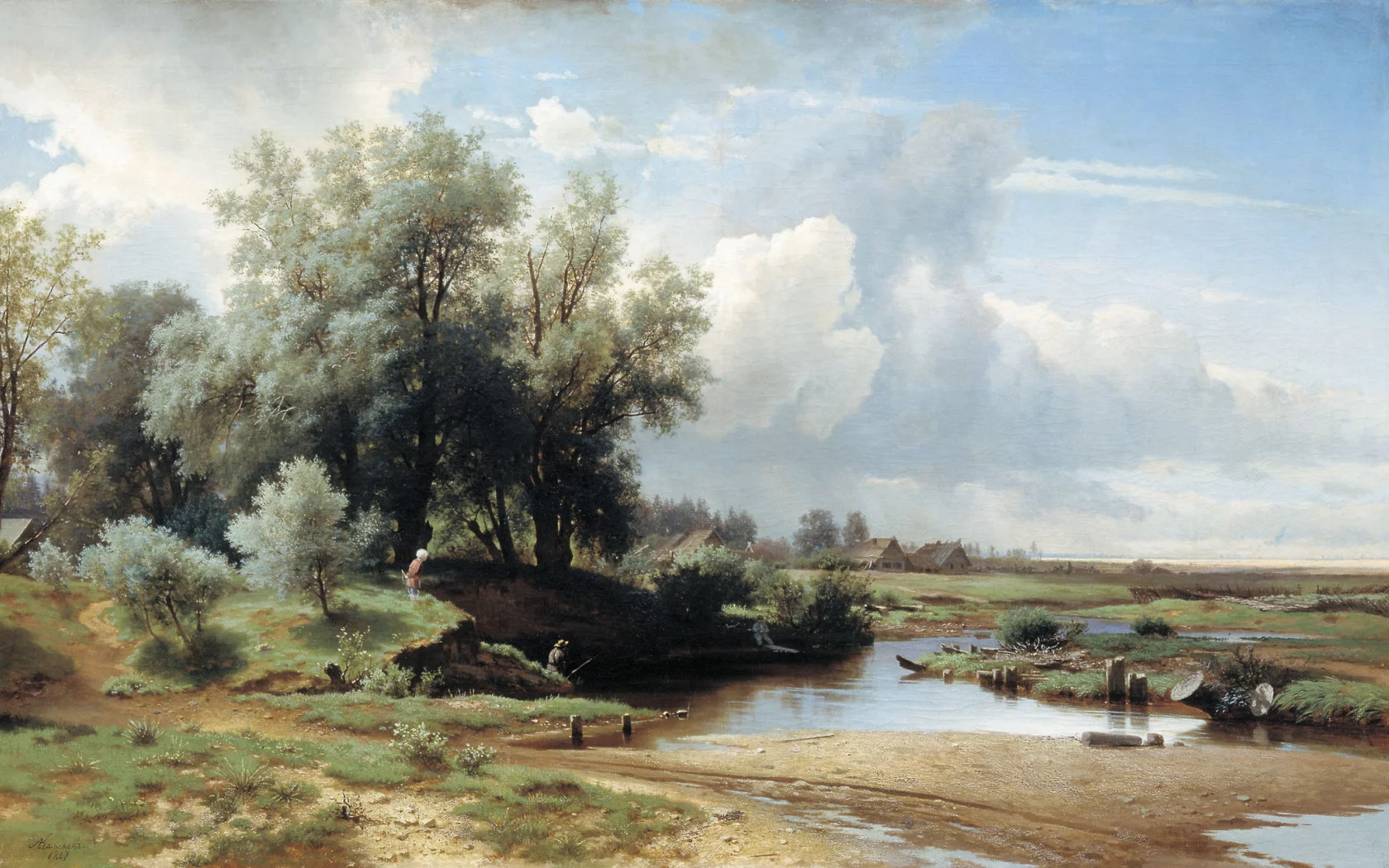 пейзаж, каменев, картина