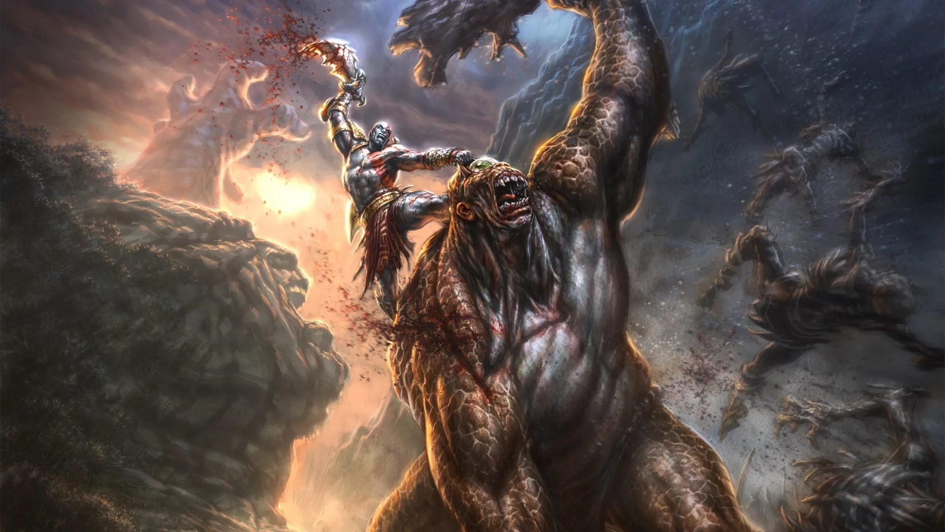 pc games, видео игры, компьютерные игры, God of War 3, game, игра